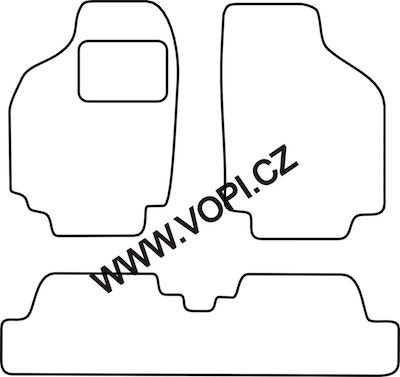 Autokoberce Suzuki Wagon R+ bez kufru 1997 - 2001 Royalfit (4515)
